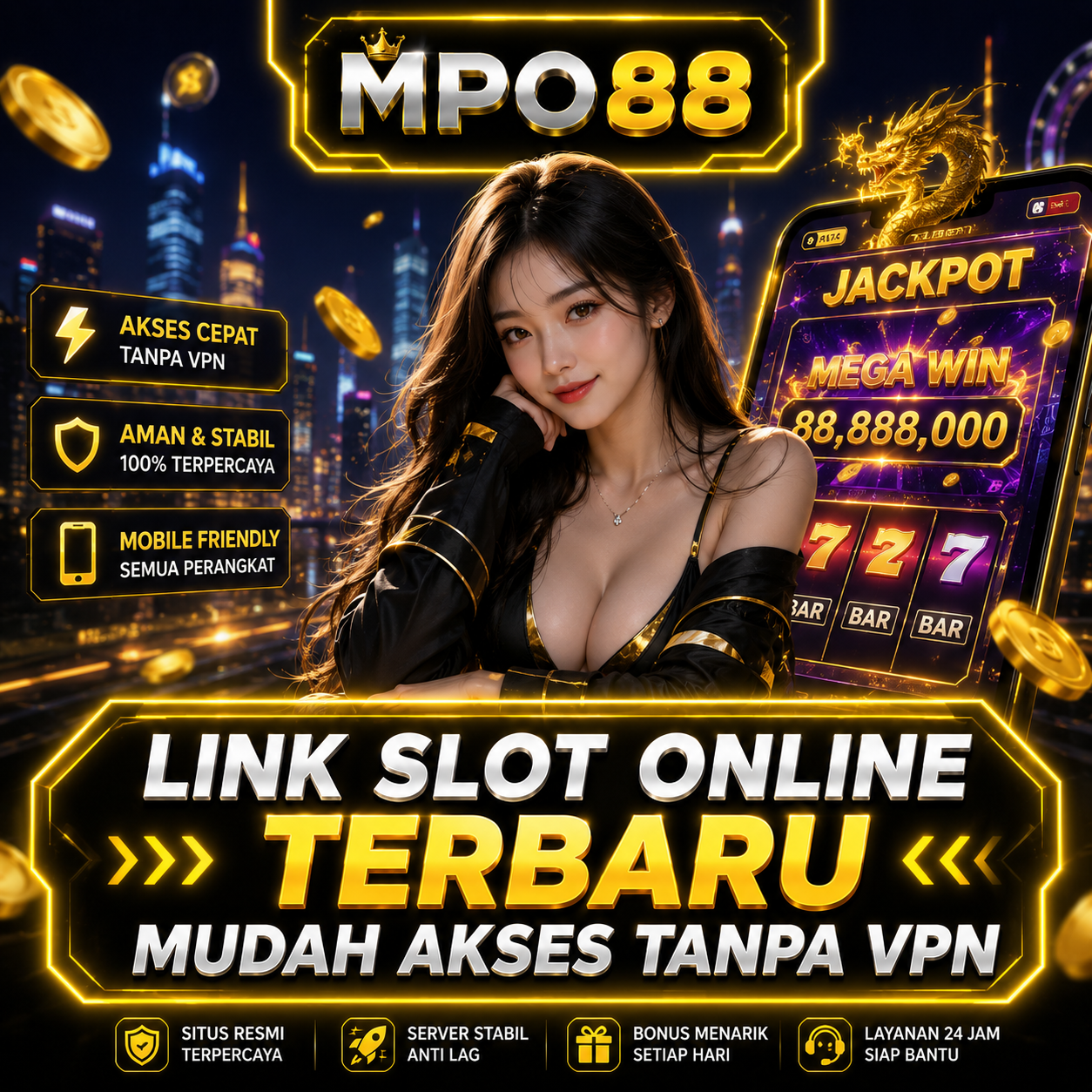 MPO88 : Link Slot Online Terbaru Mudah Akses Tanpa VPN